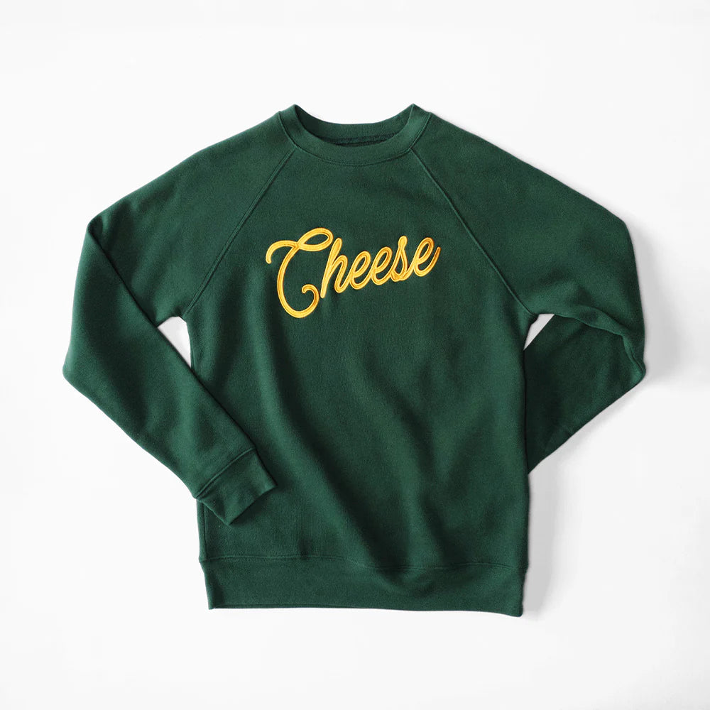 Say Cheese Crewneck - Emerald – Zeke's Village Market Say Cheese Crewneck - Emerald – Zeke's Village Market